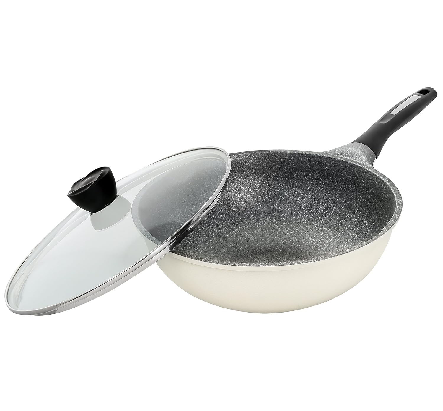 CONCORD Premium INOBLE Coated Ultra Non Stick Wok Deep Frying Pan