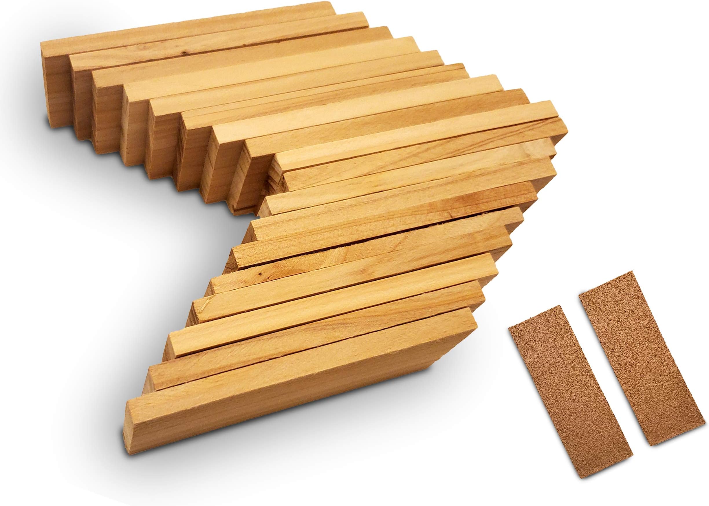 18-Pack Cedar Blocks/Sandpaper | Clothes Storage | Aromatic Cedar Wood Planks for Closets & Drawers | 100% Natural Red Cedar for Moth Protection, Odor Removal | Wardrobe Freshener