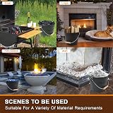 BRIAN & DANY Ash Bucket 5L with Lid Shovel Hand Broom Fireplace Kit view 6