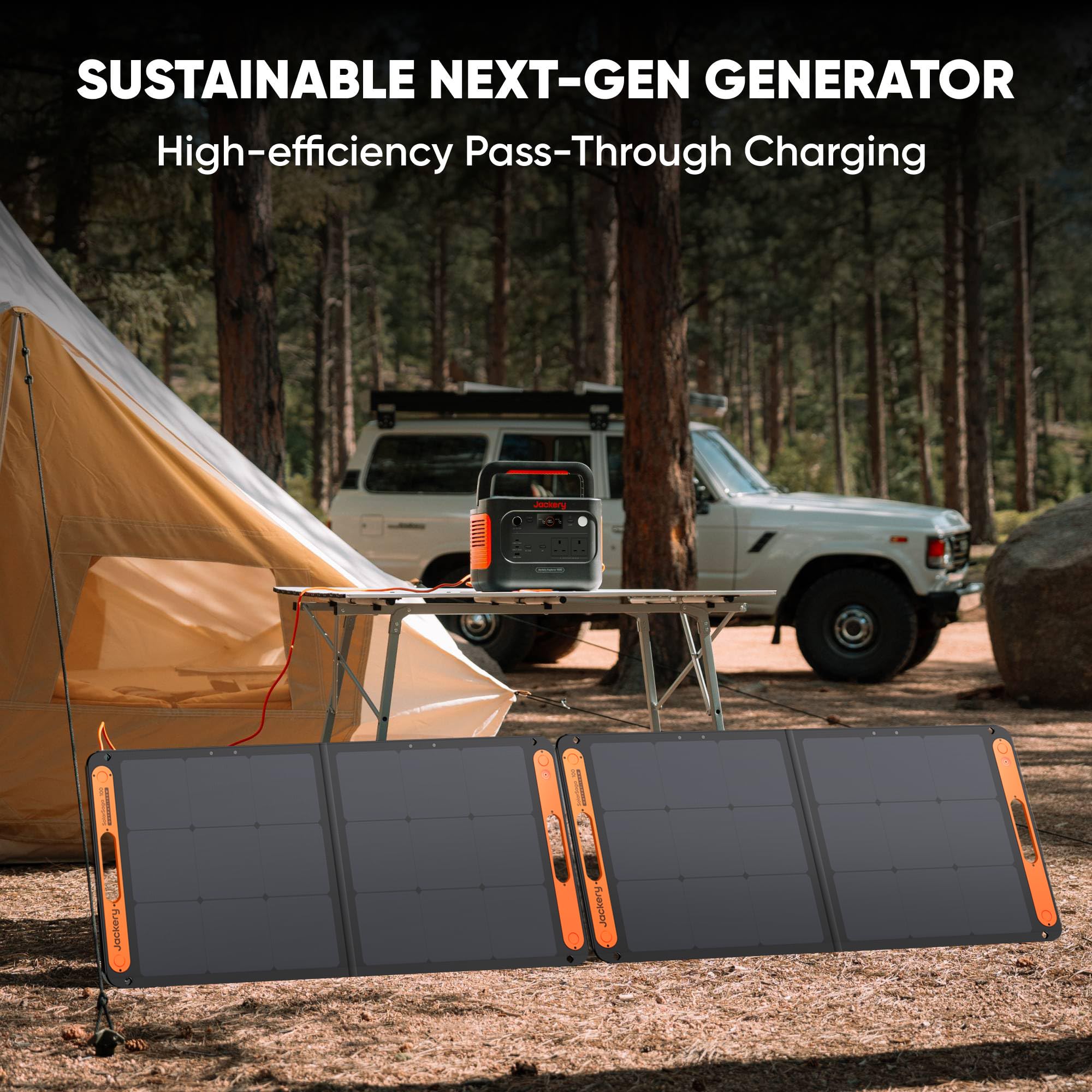 Jackery Explorer 1000 v2 Portable Power Station(2024 New),1070Wh LiFePO4 Battery,1500W AC/100W USB-C Output, 1 Hr Fast Charge, Solar Generator for Outdoor Camping,Off-grid Living,RV,Emergency