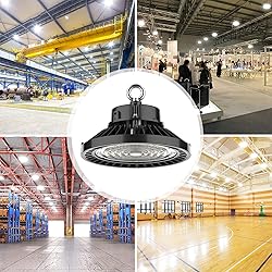 JOMITOP UFO High Bay LED Shop Light 100 Watt 1-10V