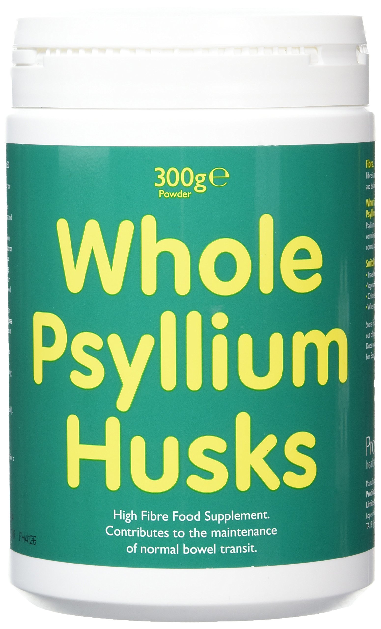 Protexin Whole Psyllium Husks - High Fibre Food Supplement (300g Powder)