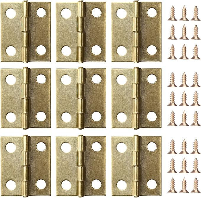 50 Piezas Mini Bisagras de Gabinete y Caja con 200 Piezas 5 mm Mini
