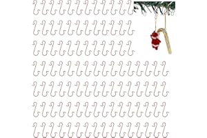Meiwlong 100pcs Christmas Hooks Ornament Xmas Tree Party Decoration Accessories Metal Wire Hangers Storage Home Outdoor Holiday Lights S-Shaped Reusable