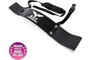 The X Bands Premium Arm Blaster Bicep and Tricep Bomber - Biceps Curl Weight Bar, Support Holder - Heavy Duty Solid Aluminum Blasters for Toughest Workouts, Body Building Exercise Equipment