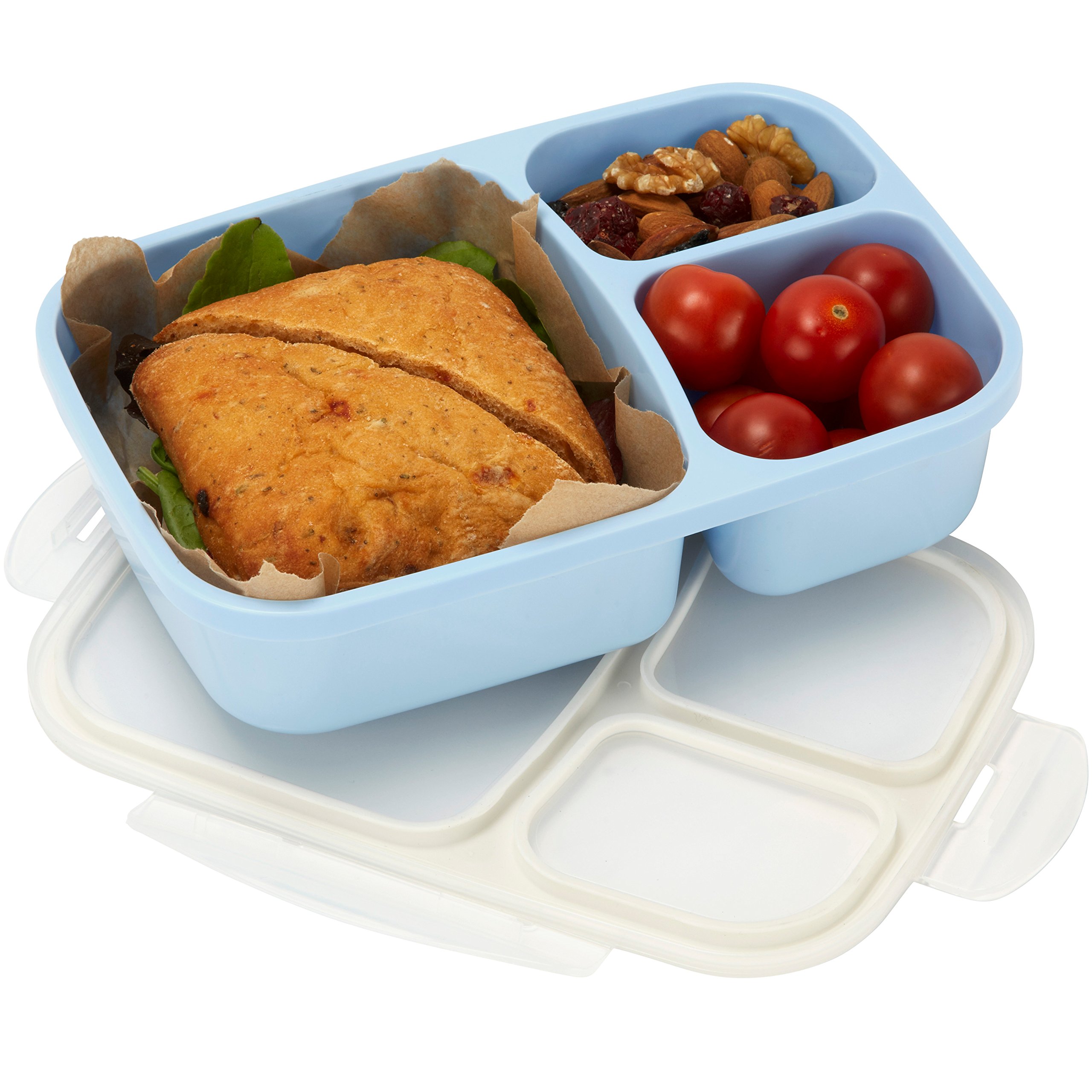 Leakproof, 3 Compartment, Bento Lunch Box, Airtight Food Storage