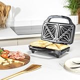 Salter Sandwich Toaster 900W Non Stick Removable Plates Dual 2 Toasts Deep Fill view 6