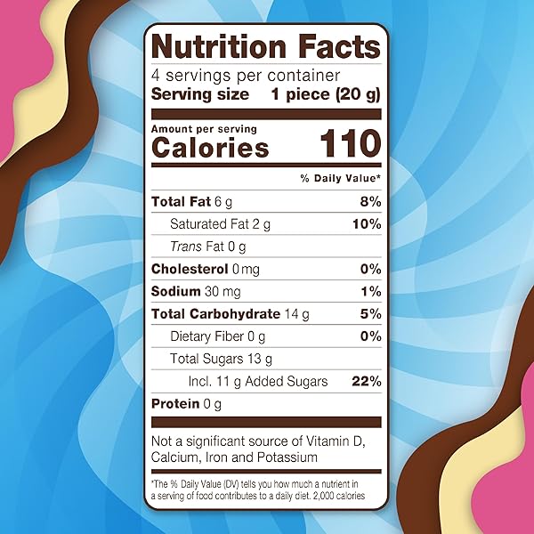 NUCITA CONFITES, CREAMY CHOCOLATE, STRAWBERRY AND VANILLA WITH CHOCOLATE CANDIES, 4 CT BAG, 2.8 OZ