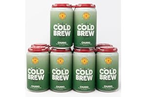 NEW MEXICO PIÑON COFFEE New Mexico Piñon Nitro Cold Brew Coffee Drinks - Smooth Cinnamon Kick, High Energy Nitrogen Infused Churro Black Coffee Cans 12oz - Natural Flavor Zero Sugar & Dairy Free - 12 Pack