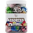 FirstChoiceCandy Jelly Filled Gummies - Assorted Flavor Gummy Filled Candies - Filled With Fruit Jams - 20 Pieces In Resealable Jar (Assorted)