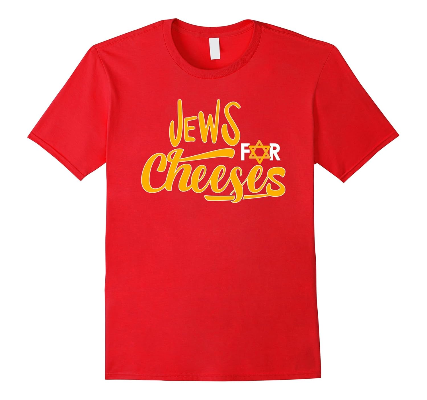 Funny Hanukkah Gift Ideas - Jews for Cheeses Holiday T-Shirt-Rose