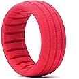 AKA Racing 34101S 1/8 Truggy Shaped Insert Grooved Red Soft 4