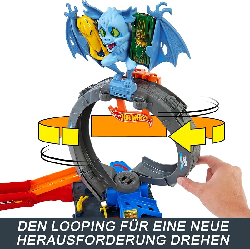 City Bat Loop Attack Set und Spielzeugauto im Maßstab 1:64