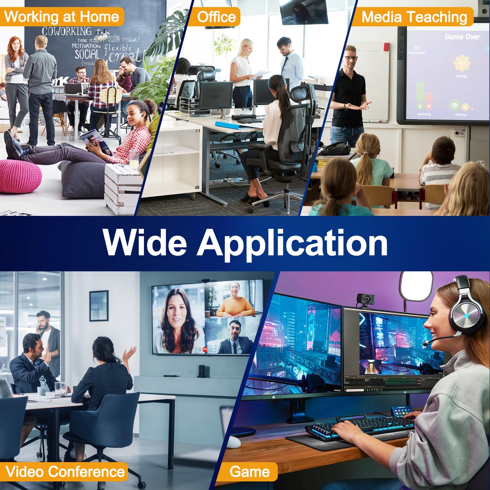 KVM-Switch 2 PC 3 Monitore 4K@144Hz 8K@60Hz, Triple Monitore HDMI + 2 Displayport KVM Switch mit 4 USB 3.0 Anschlüssen, kabelgebundener Fernbedienung, Netzteil und USB 3.0 Kabel 8