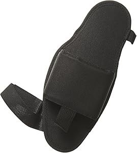 Holster Up Black Canvas Drink Holster. Black Portable Can or Bottle Carrier with ID Holder and Credit Card Pocket.