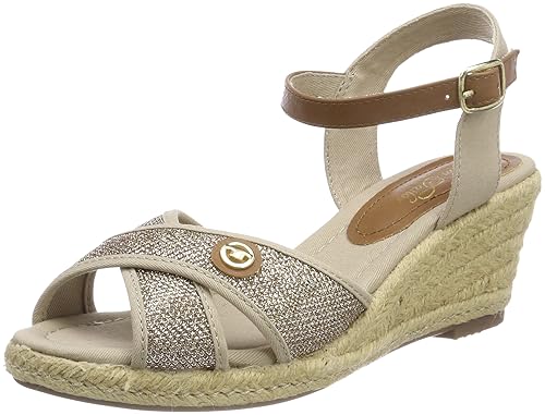 TOM TAILOR Damen 4890906 Riemchensandalen