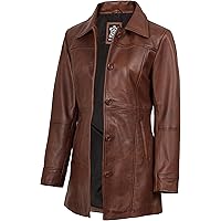 fjackets Brown Distressed Natural Real Lambskin Men's Leather