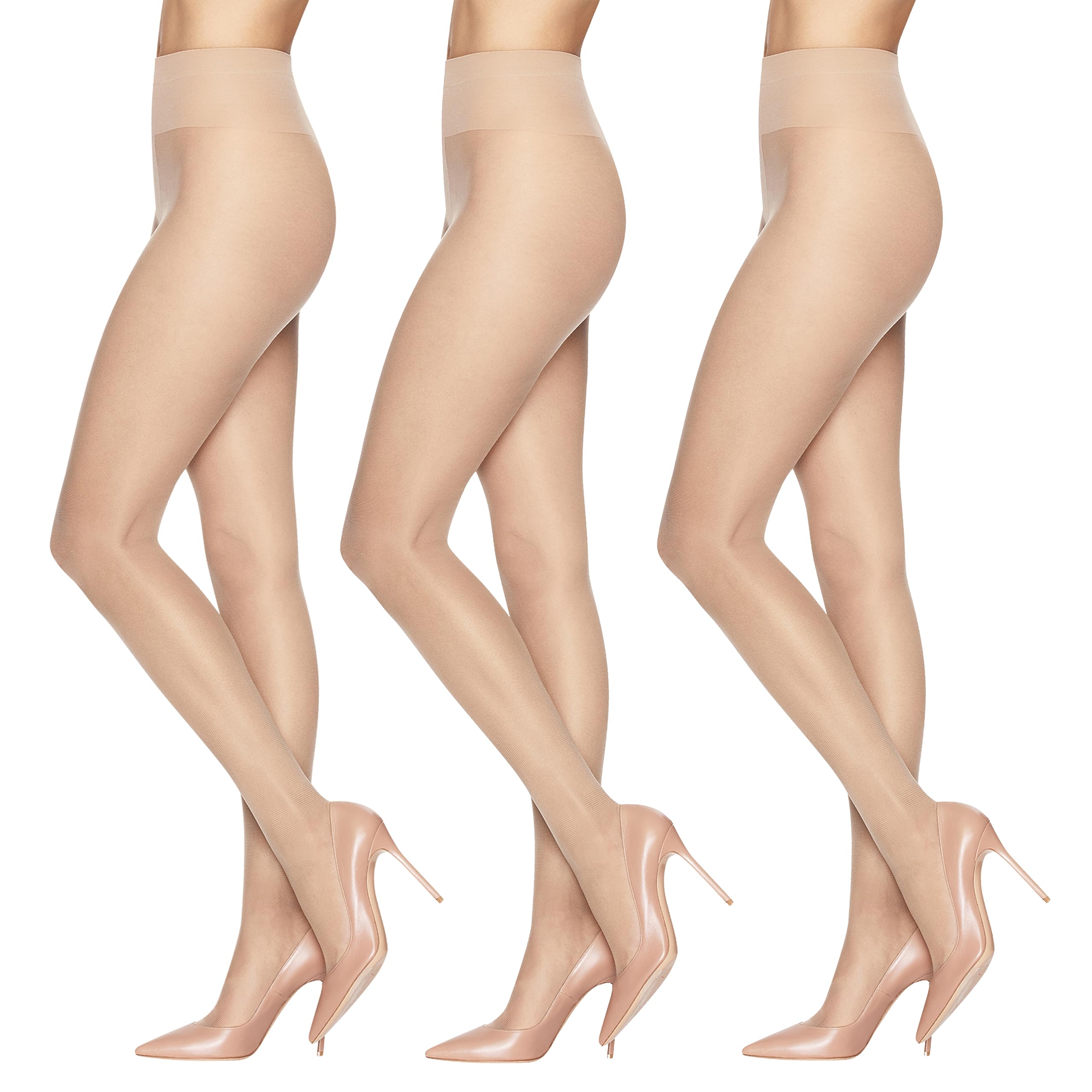 Photo 1 of L'eggs Sheer Energy Standard-Panty Sheer Toe Nylon Pantyhose, Nude, Size Q (Pack of 1  )