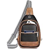 BOSTANTEN 7L Sling Bag For Women CrossBody Bags Large Cross Body Purse Vegan Leather Sling Backpack for Travel Essentials