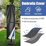 Teynewer Parasol Cover 240x57cm Waterproof Garden Umbrella 3-4m view 4