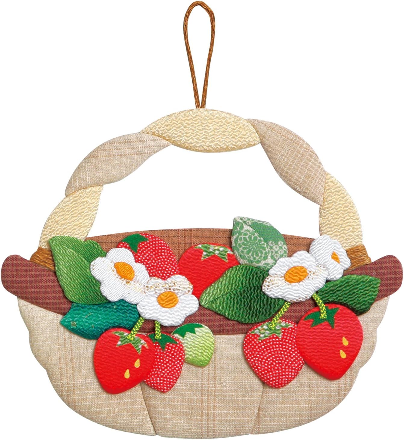 Amazon さくらほりきり 手作りキット 押絵飾り ストロベリーバスケット 縦17 7 横21 5cm パッチワークキット 通販