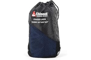 Chinook 22105 Pongee Mummy Sleeping Bag, Size: 83" x 30" x 20"