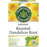 Traditional Medicinals Organic Roasted Dandelion Root Herbal Tea, 16 Bags (Pack of 1)