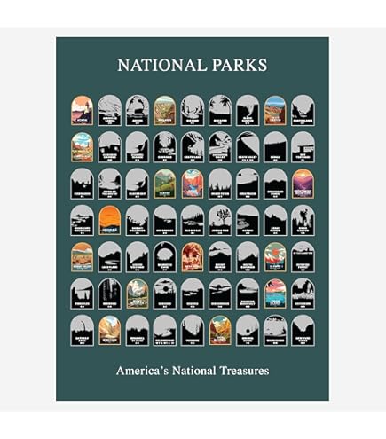 States Visited Map Tracker USA Scratch Off Map & National Parks Poster Set - Travel Tracking Map Kit Scratch Off Usa Map With National Parks
