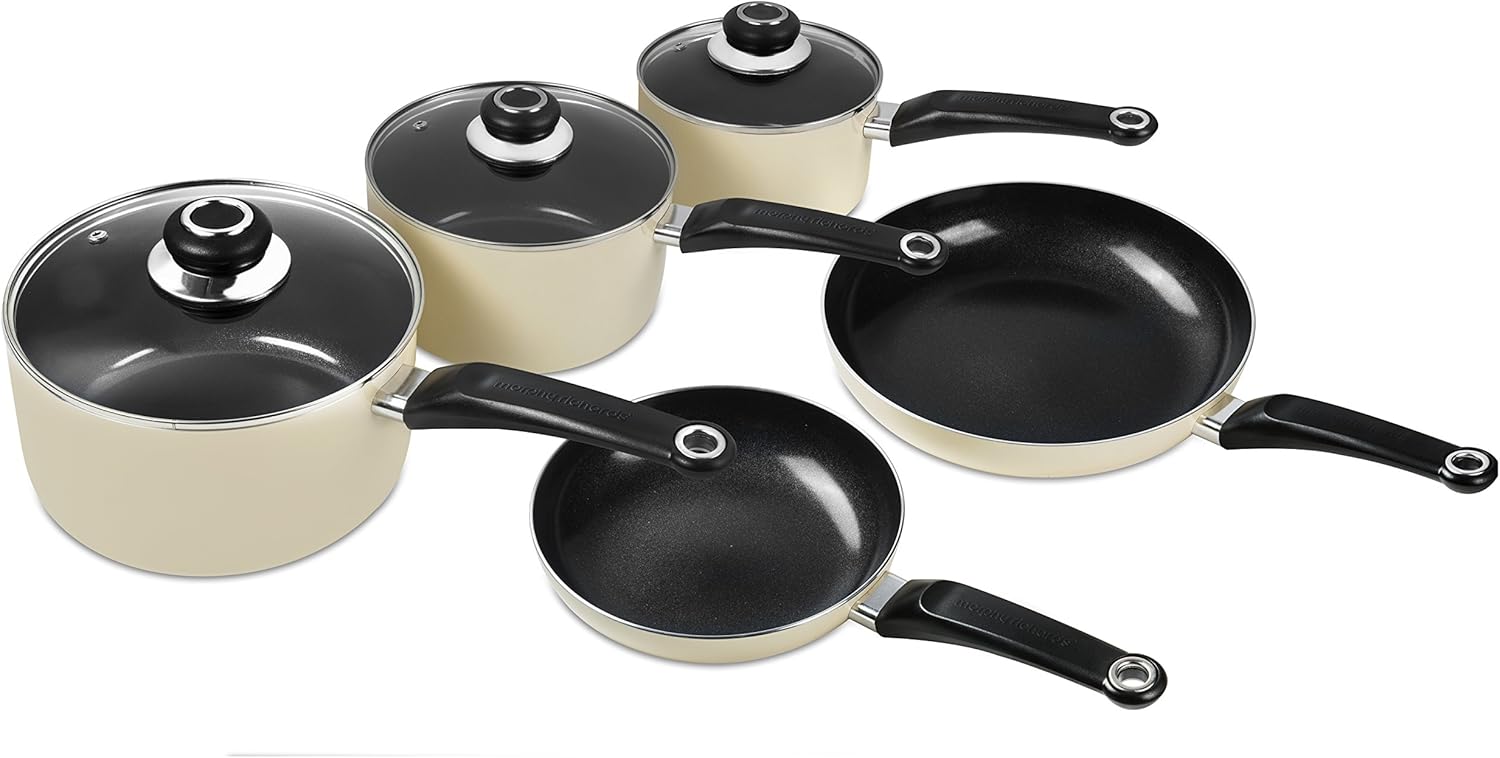 Morphy Richards Equip 20 Piece Cookware Set (4 Pots + 2 Saucepans + 14