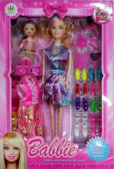 doll dress and makeup