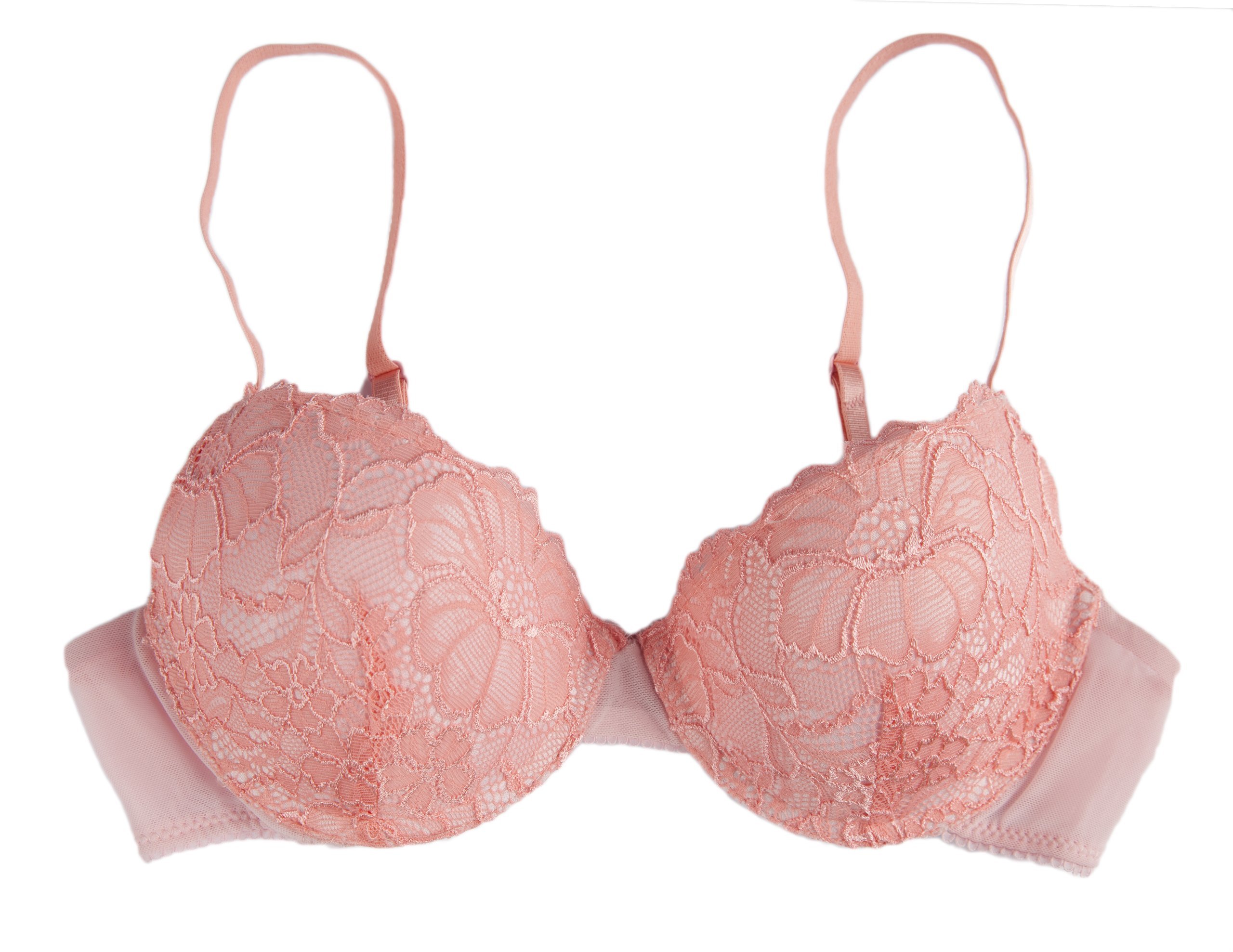 Sunset Intimates Womens Lovable Lace Bra, Salmon