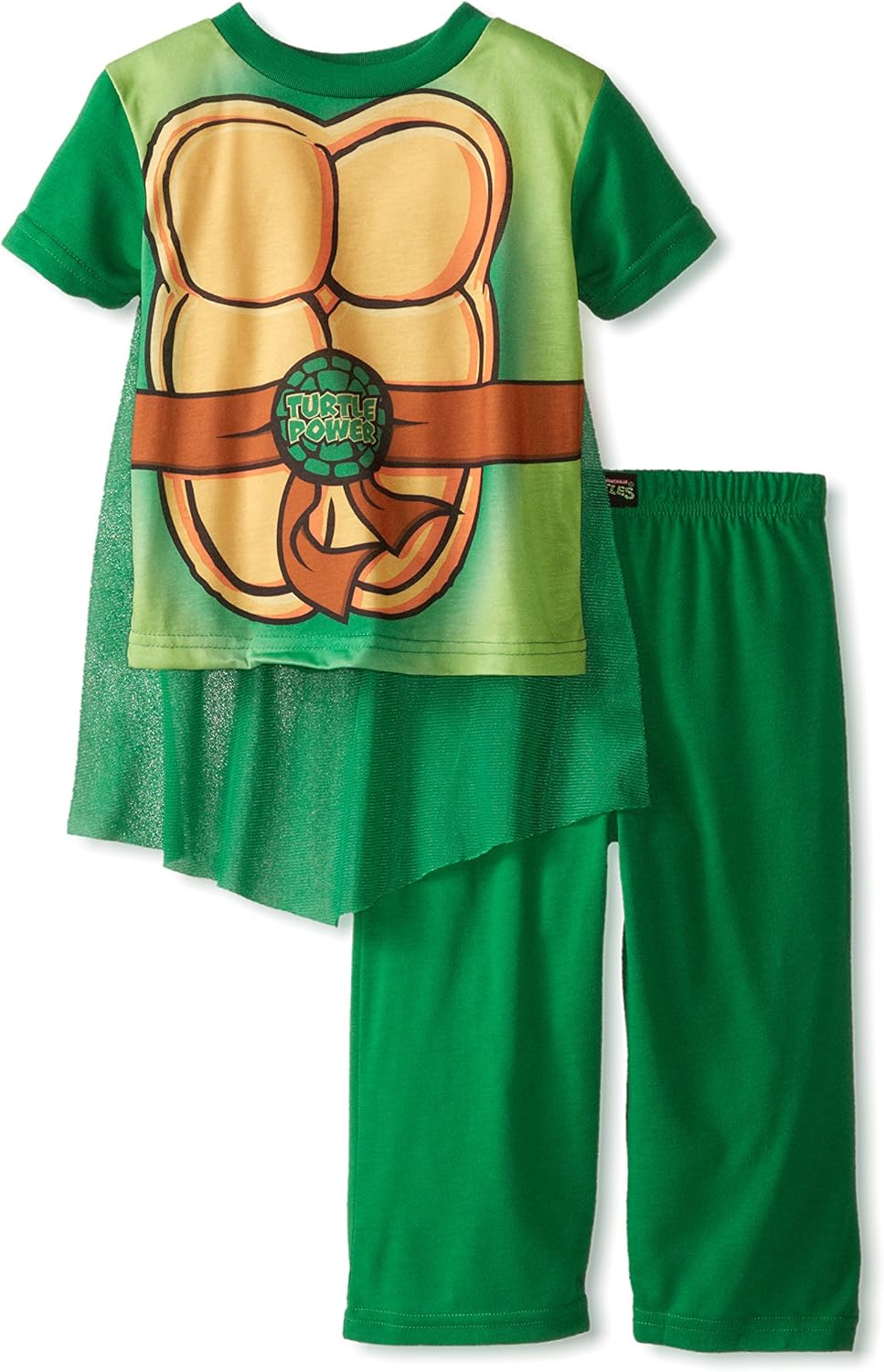 AME Sleepwear Boys' Teenage Mutant Ninja Turtle Look Alike Toddler Pajama with Cape