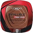 L'Oreal Paris Makeup Infallible Fresh Wear Foundation in a Powder, Up to 24H Wear, Waterproof, Mocha, 0.31 oz.