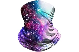 Doerix Neck Gaiter Face Mask Reusable, Cloth Face Masks Bandana Balaclava Cover Scarf Shield