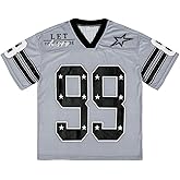 Arssm Mens Jersey Shirts Graphic Tees Oversized V Neck Y2K Streetwear Loose T Shirt Tops