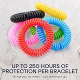 TANNESS Mosquito Repellent Bracelet 12 Pack DEET-Free Waterproof Bands view 8