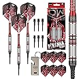 DW Piranha Razor 90% Tungsten Soft Tip Darts, Precision Balanced, Accurate and Durable - Perfect for Professional and Recreational Players