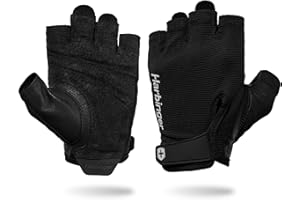 Power Gloves 3.0 - Durable Half Finger Weightlifting Gloves with Adjustable Wrist Closure, Breathable Leather Palm, Men's
