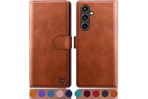 SUANPOT for Samsung Galaxy S23 FE Wallet case 【RFID Blocking】 Credit Card Holder,PU Leather Flip Folio Book Phone case Cover Women Men for Samsung S23 FE 5G case Wallet Light Brown