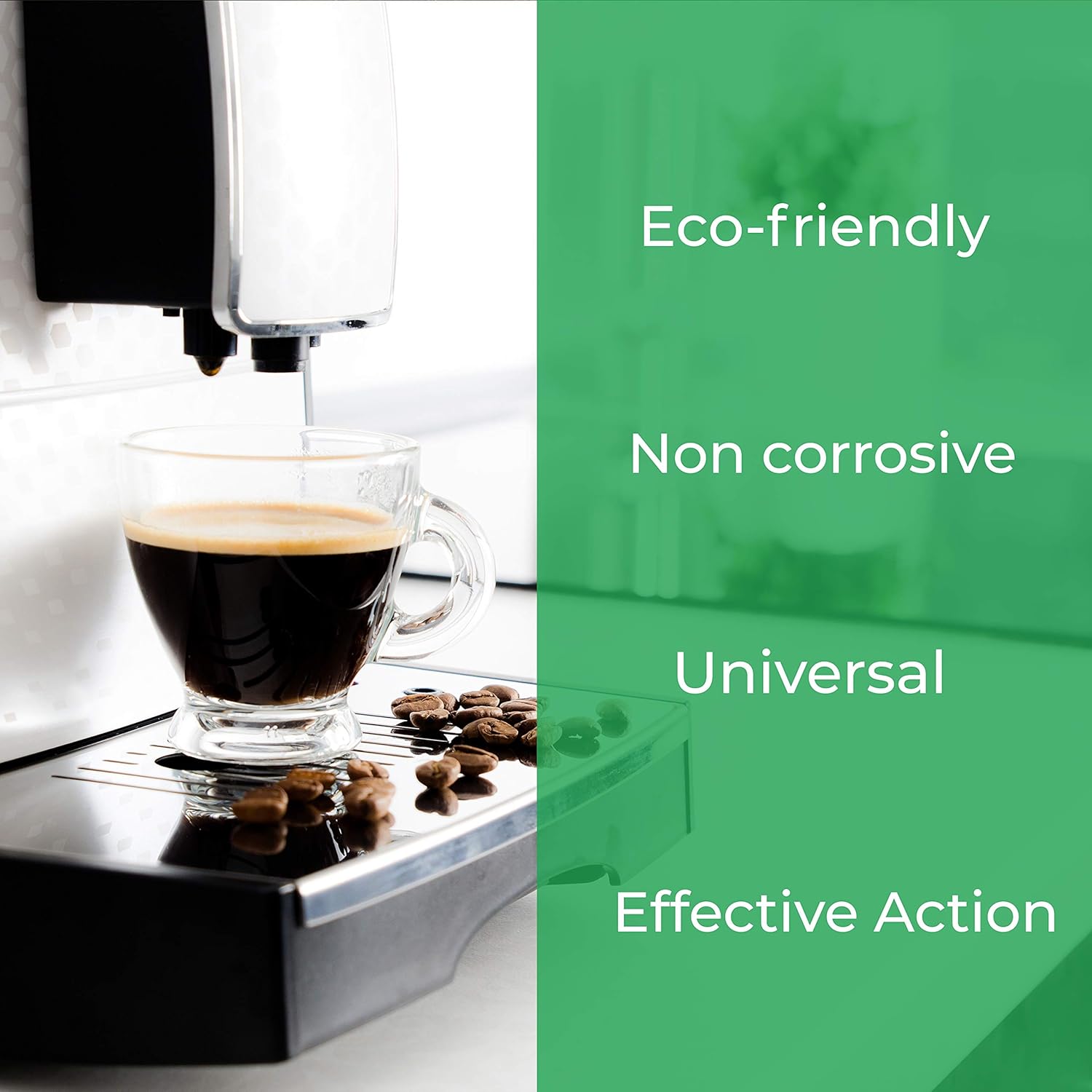 EcoDescalk Organic Concentrated Descaler (4×9 Decalcifications). 100 Natural Descaler. Cleaner