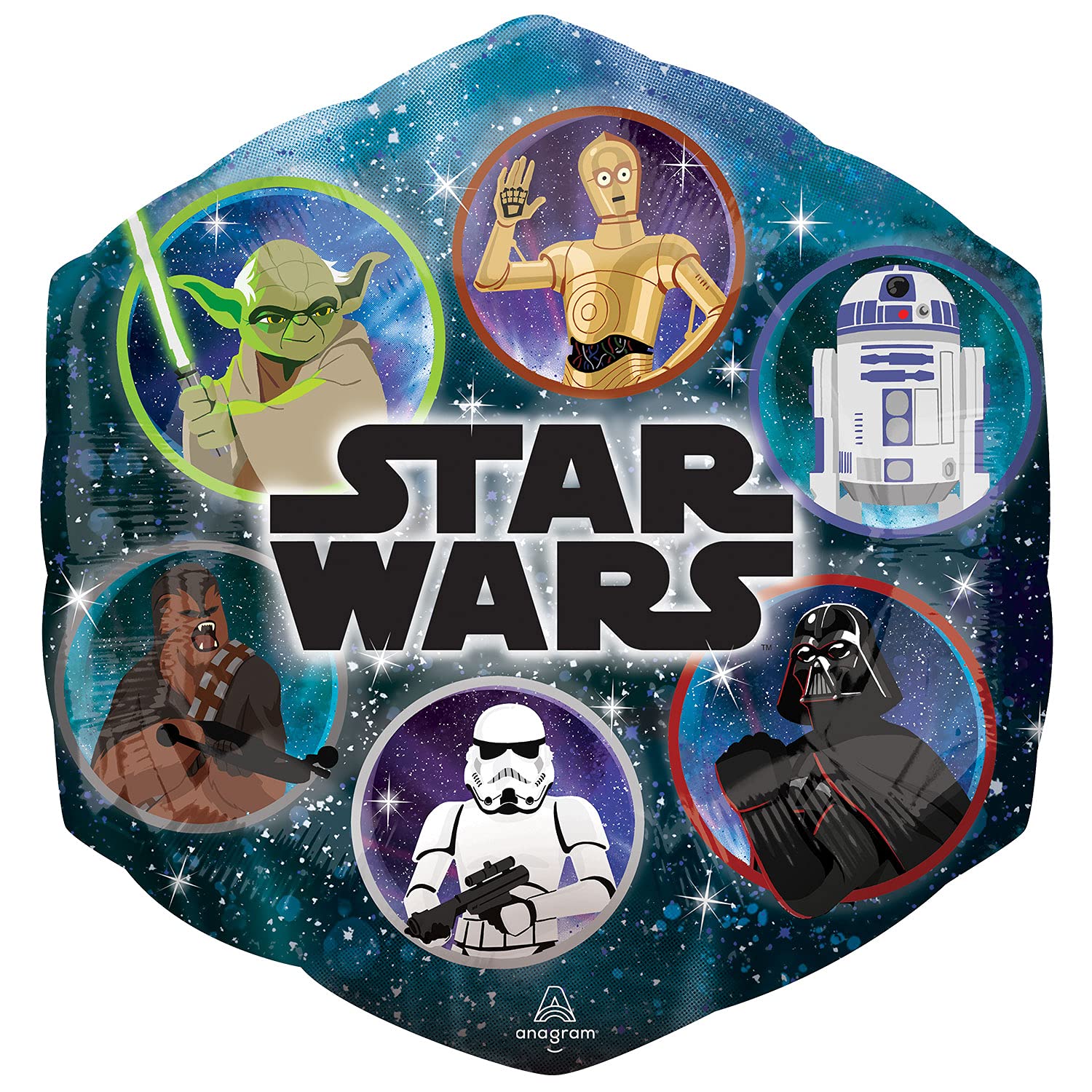 Amscan Anagram 4325301 - Star Wars Galaxy SuperShape Foil Balloon - 23"