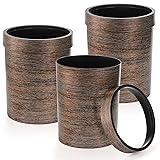 Noamus 3 Pack Vintage Small Trash Can, 1.7 Gallon