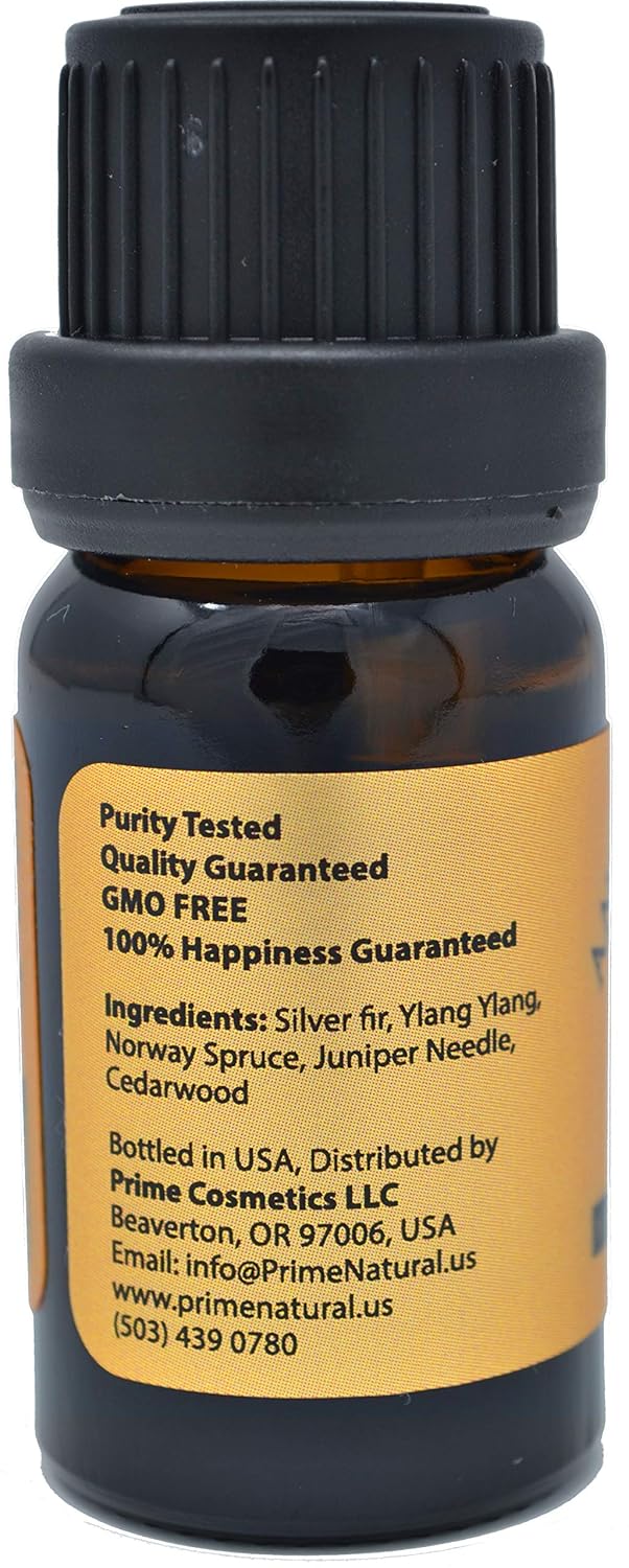 Prime Natural Anxiety Relief Essential Oil Blend 10ml / 0.33oz - Natural Pure Undiluted Therapeutic Grade for Aromatherapy, Scents, Diffuser, Bracelet, Anti Stress Focus Grounding Calming, Boost Mood: Beauty