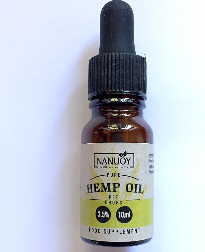 Gocce di olio di canapa per cani gatti cavalli 3.5% integratore