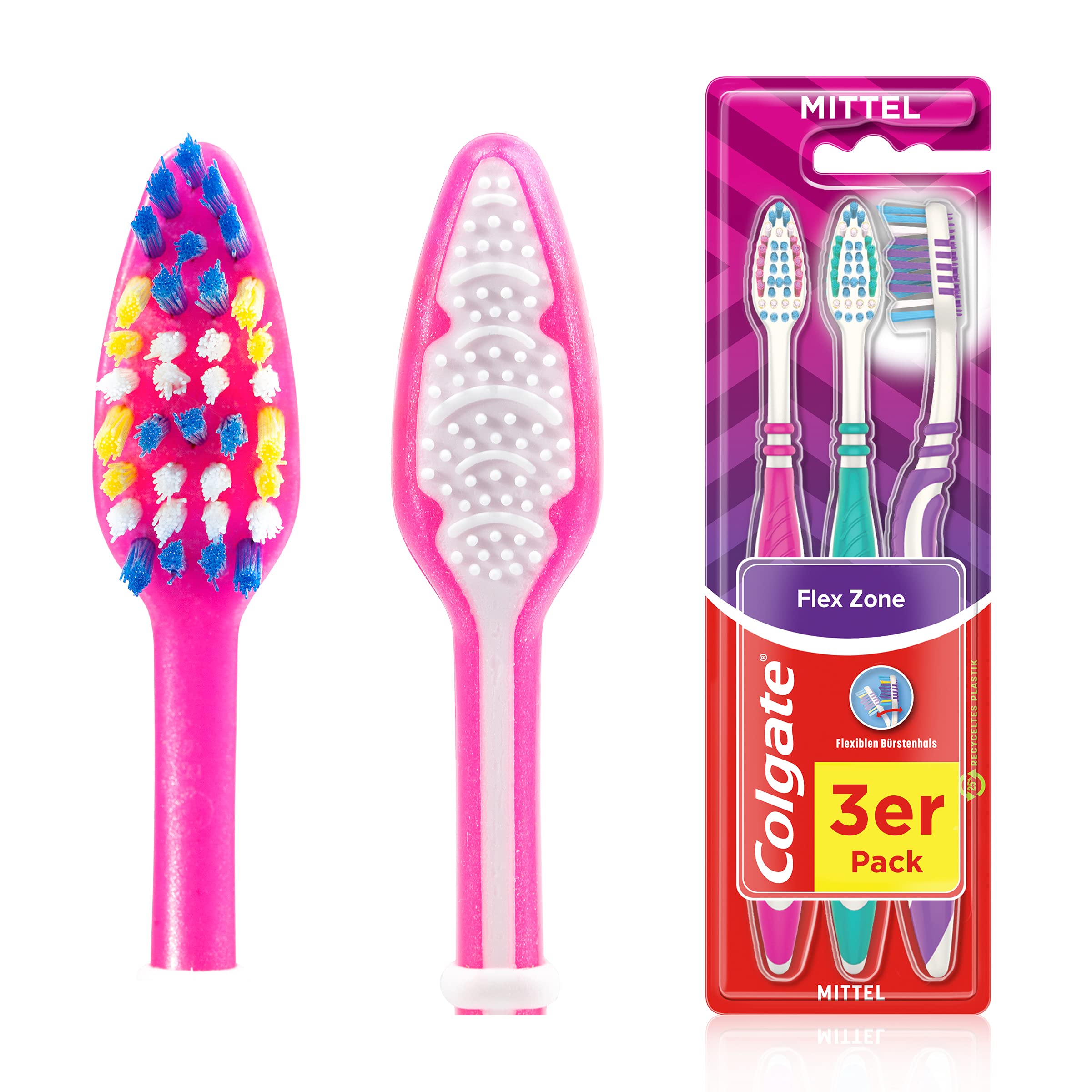 Colgate Flex Zone Toothbrush Medium (2+1)