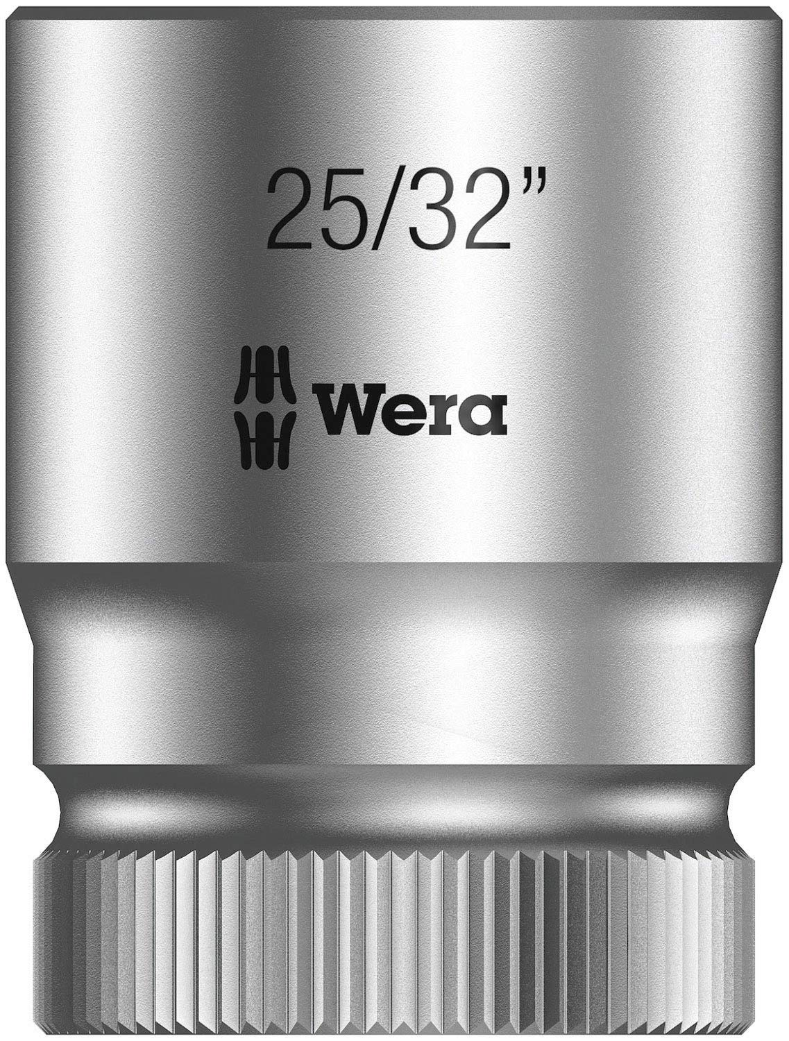 Wera 05003626001 25/32-Inch 8790 HMC Zyklop Socket with Hexagon Drive - Silver