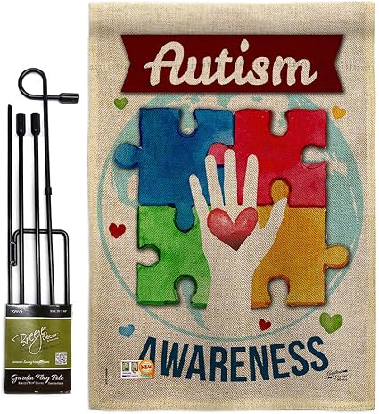 Angeleno Heritage GS137047-DB Hope for Autism Awareness - Bandera de