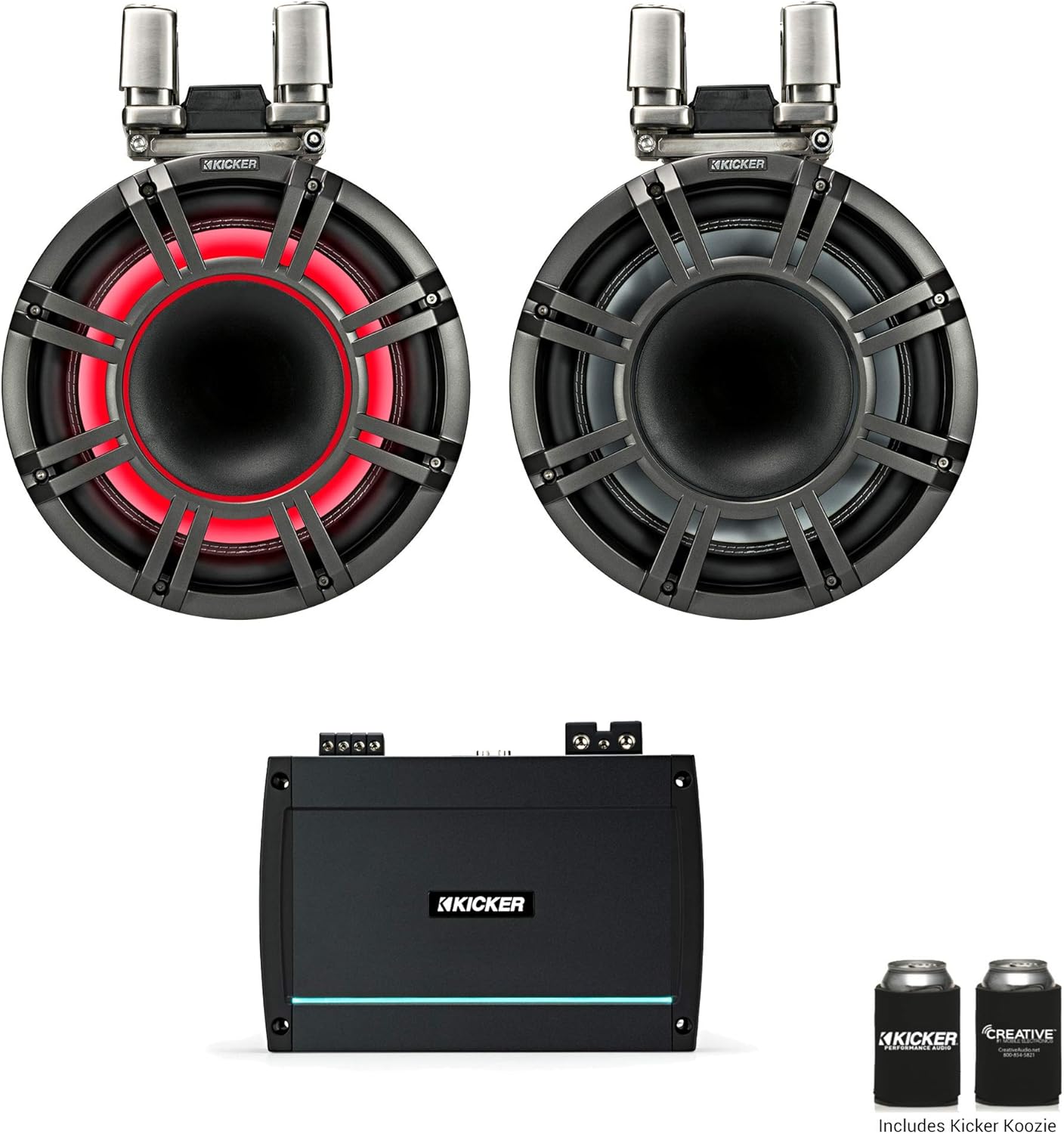 kicker 11 inch tower speakers
