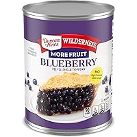 Duncan Hines Wilderness More Fruit Pie Filling & Topping, Blueberry, 21 Ounce (Pack of 12)