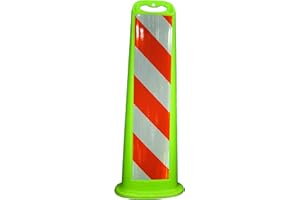 CORTINA SAFETY PRODUCTS Cortina TrailBlazer Vertical Panel, HIP Striped Sheeting, 03-760LI-HI, Lime